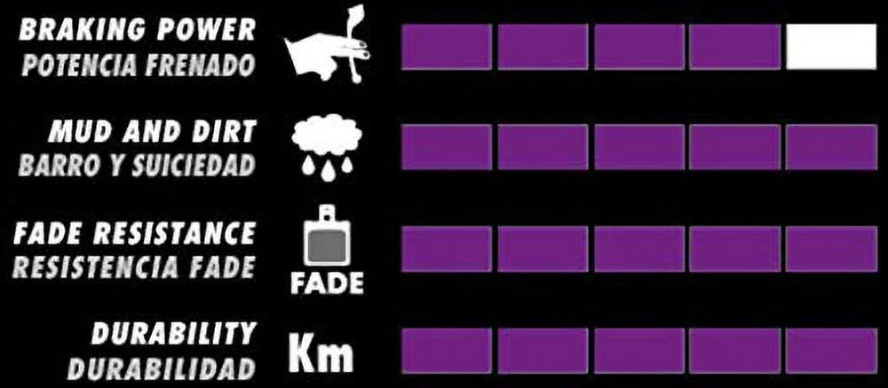 Avid R Pads Brake 2011 Unisex, Galfer Purple, Size Adult E-Bike G1652 One Code