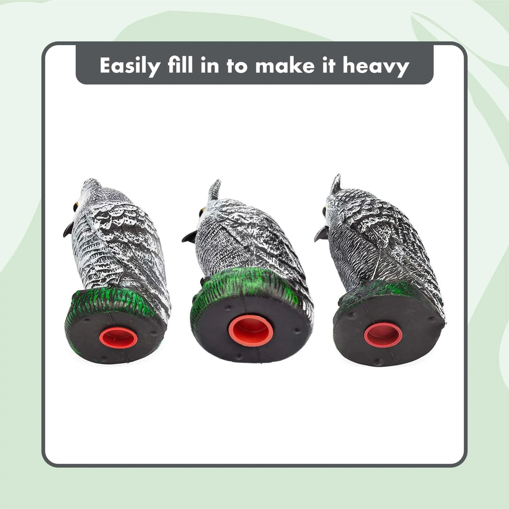 Pest Decoys Repellent (set (small) Protectors Owl - Garden Scarecrow Fake of - 3)