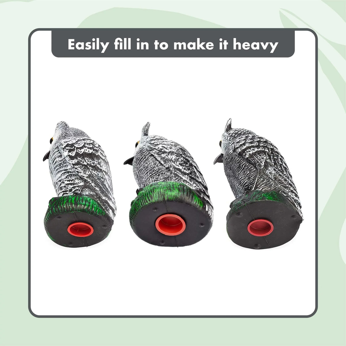 Pest Decoys Repellent (set (small) Protectors Owl - Garden Scarecrow Fake of - 3)