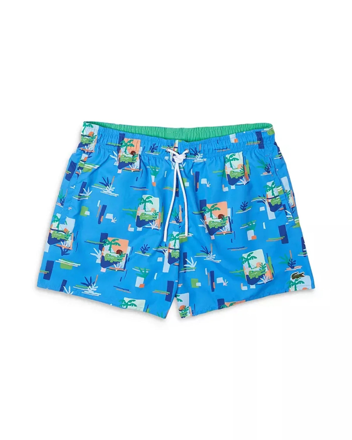 Mens Trunks Drawstring Swim Lacoste Printed