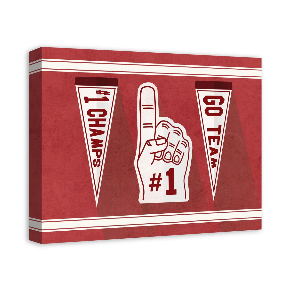 Products One Canvas Fan Number Creative 16x20 Art Wall