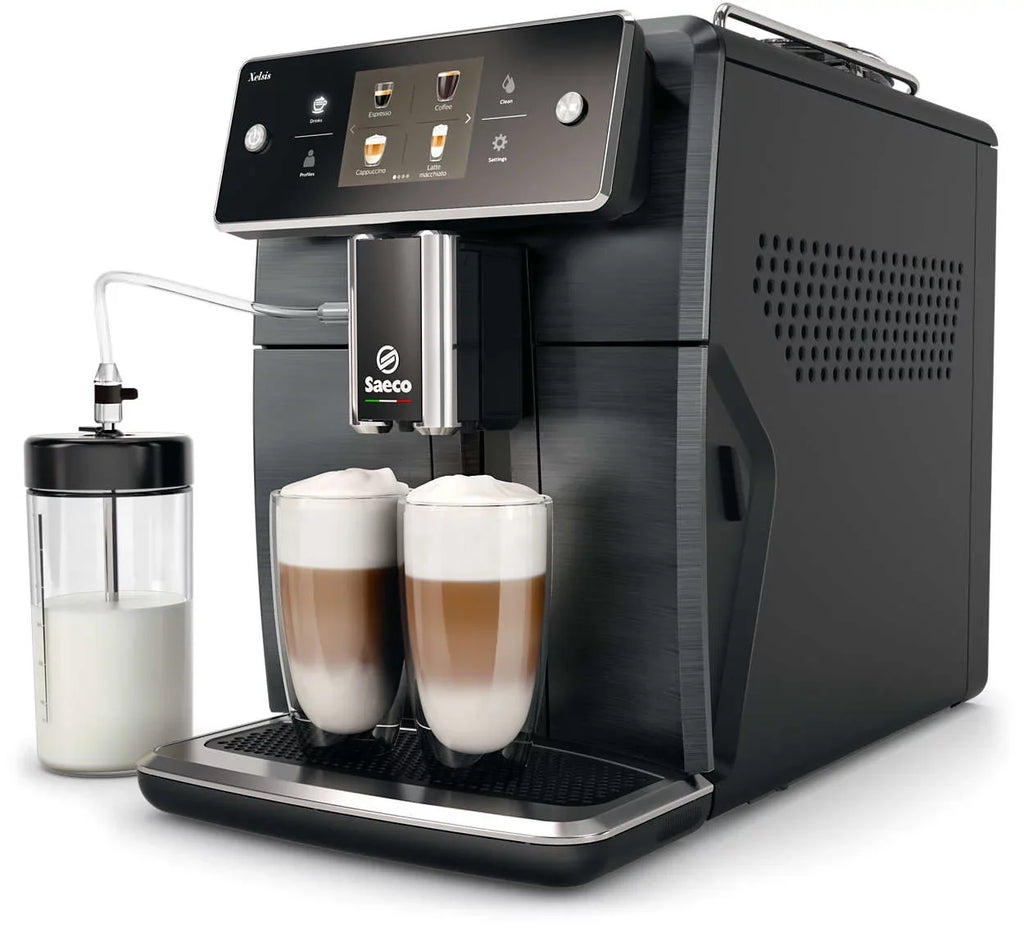 Super Metal SM7684/04 Titanium Machine, Automatic Saeco Front Espresso Xelsis