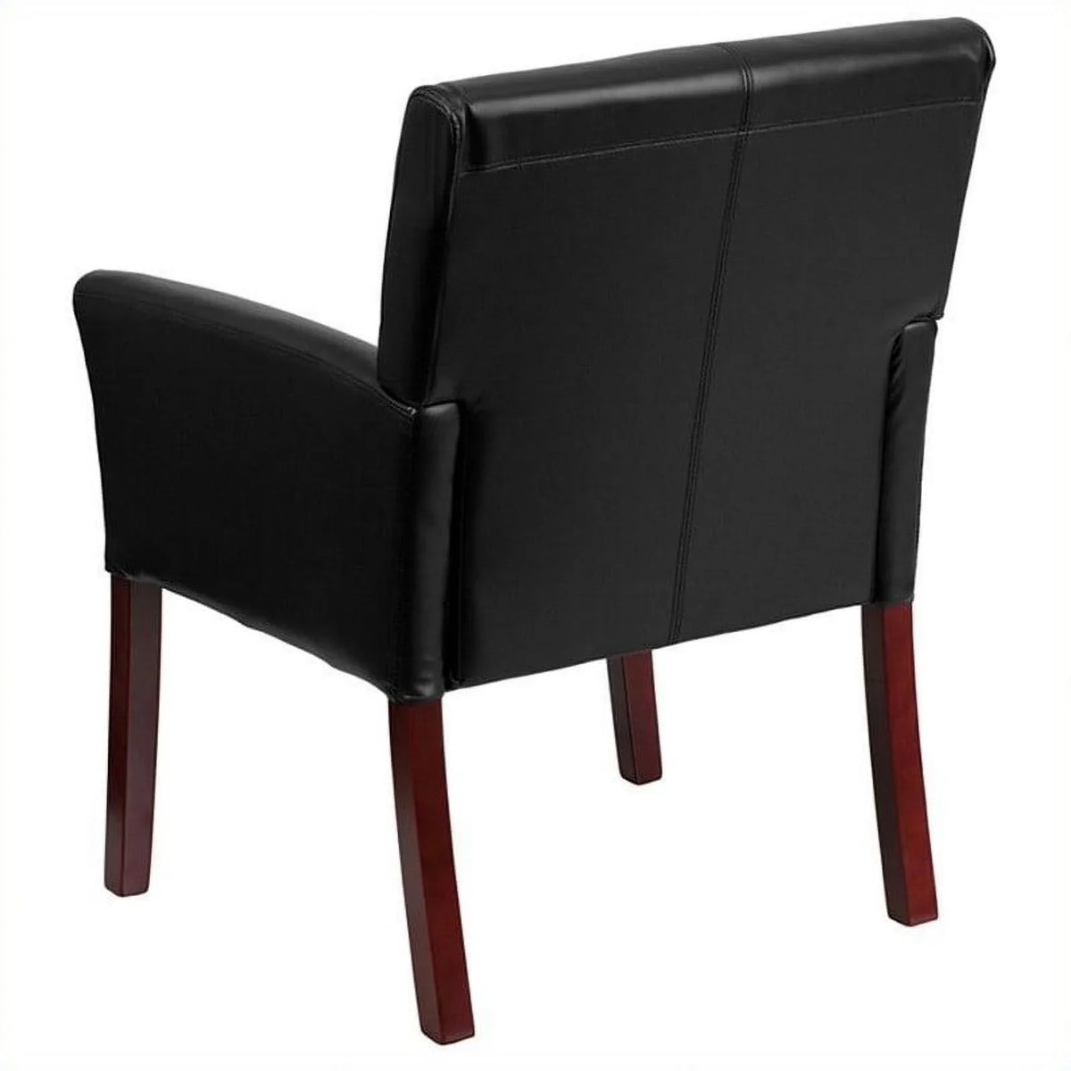 Chair Executive Side with Lane Legs in Mahogany Kingfisher Black Guest