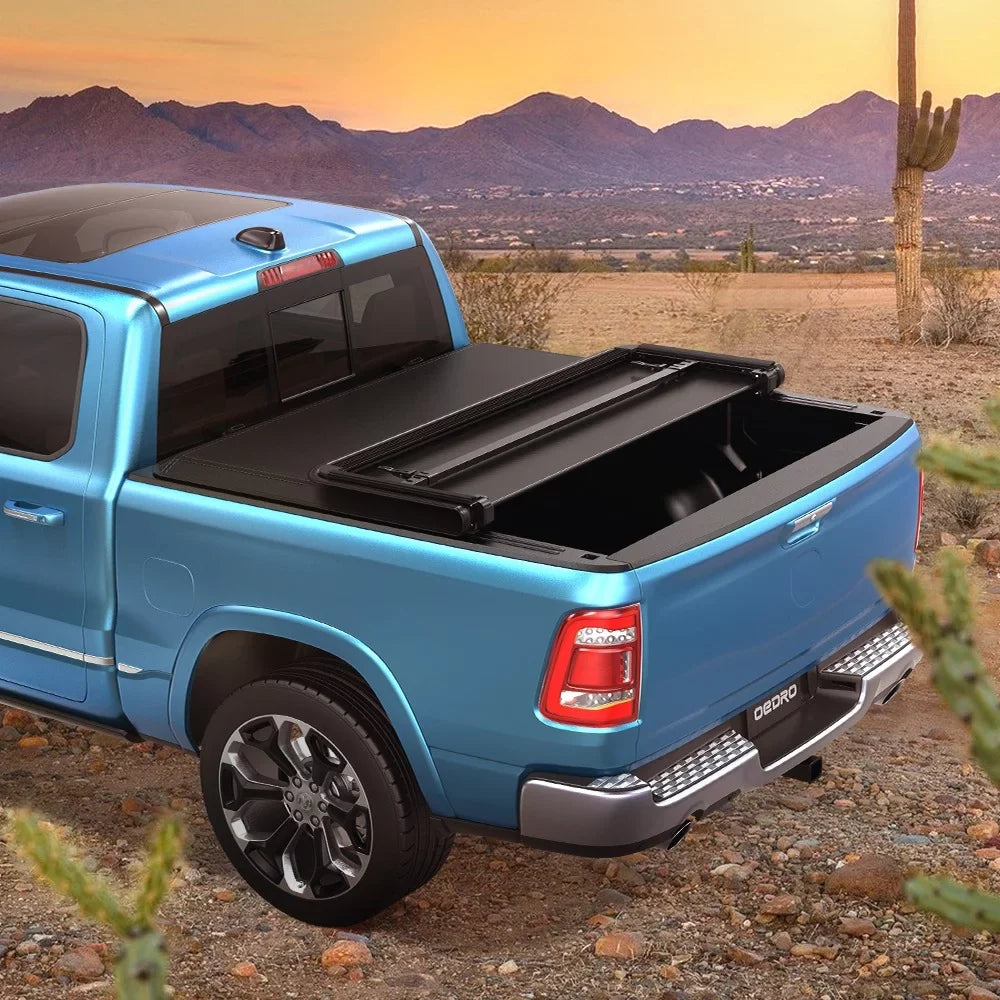 Dodge Truck 1500/Ram Tonneau Ledkingdomus Tri-Fold 2002-2023 for Ram 2500 Cover 3500 Bed 6.5FT Soft