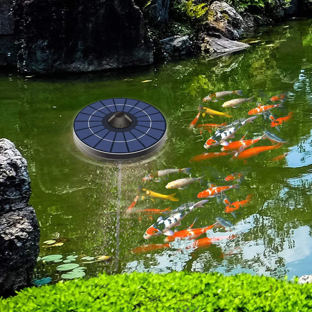Water Stone Solar Pond Small Pump Aerator se Pond Bubble Htovila ZIEM Aerator Aerator Bubble Instrument,Stone Water Fish Water Air Tank Pond Tank mewmewcat Small Pond