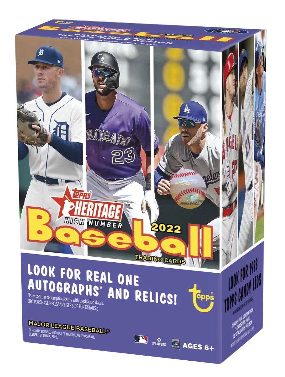 Heritage Box Baseball Number 2022 Blaster Topps Cards High Trading