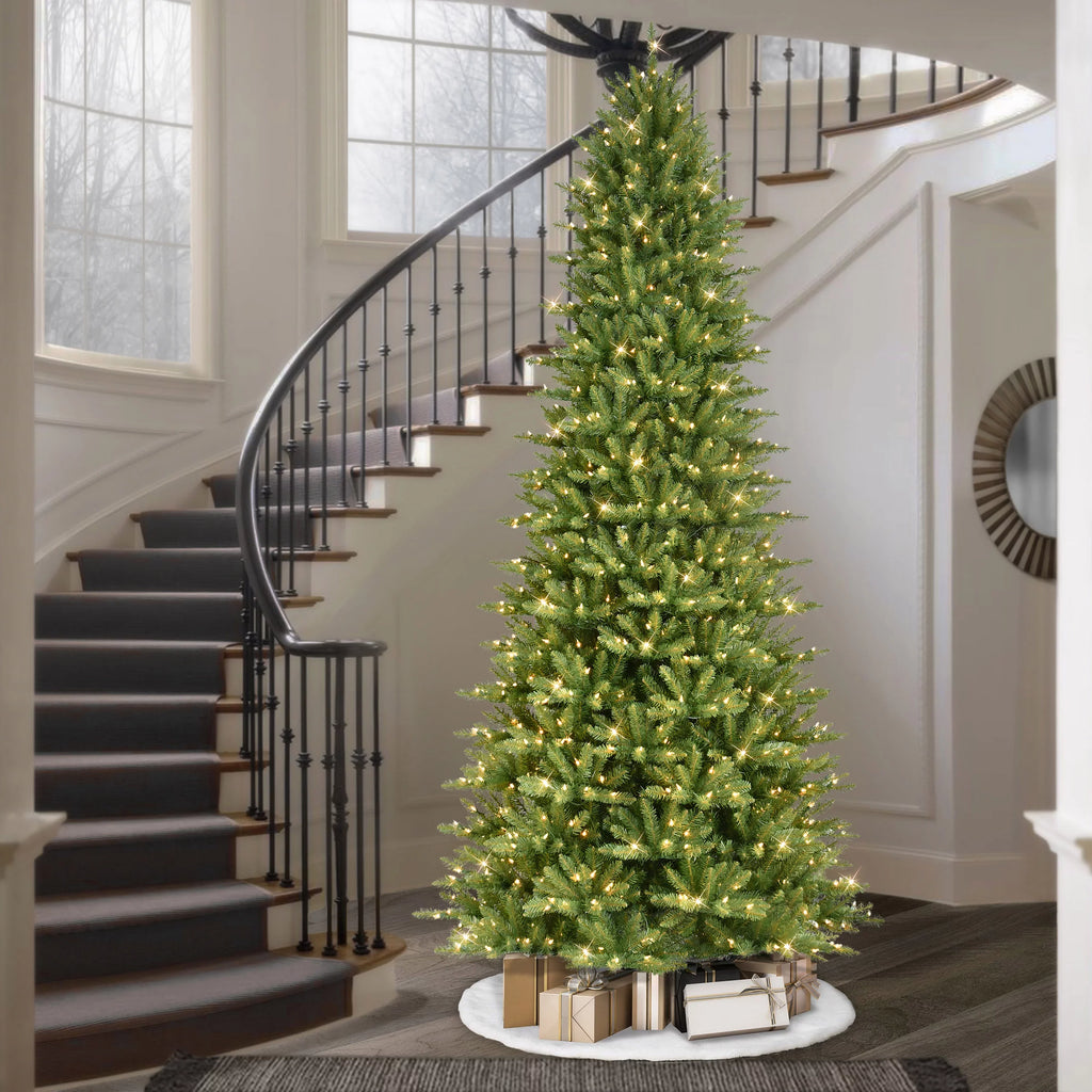listed Fir Lights Fraser ft. Pre-lit UL Christmas Slim 800 Clear Artificial 9 Tree