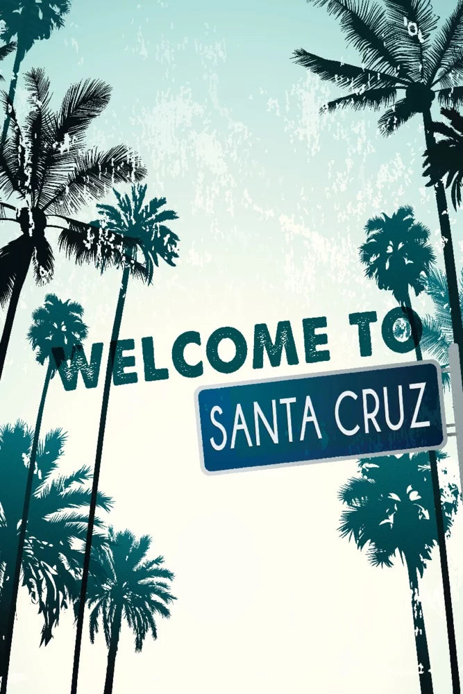 in for Palms California, inches, Jigsaw Puzzle Santa Piece (19x27 USA) Street and Cruz, Premium Sign Made 500 and Adults Family,