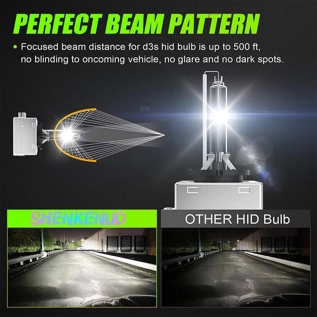 Xenon 2013-2015 2018 Headlight Beam 2017 For High/Low 2pc 2016 Enclave Bulbs D3S Buick HID