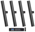 70V (4) COL800-BK JBL Wall Black Speakers+Amp Array 32" Mount Commercial Column