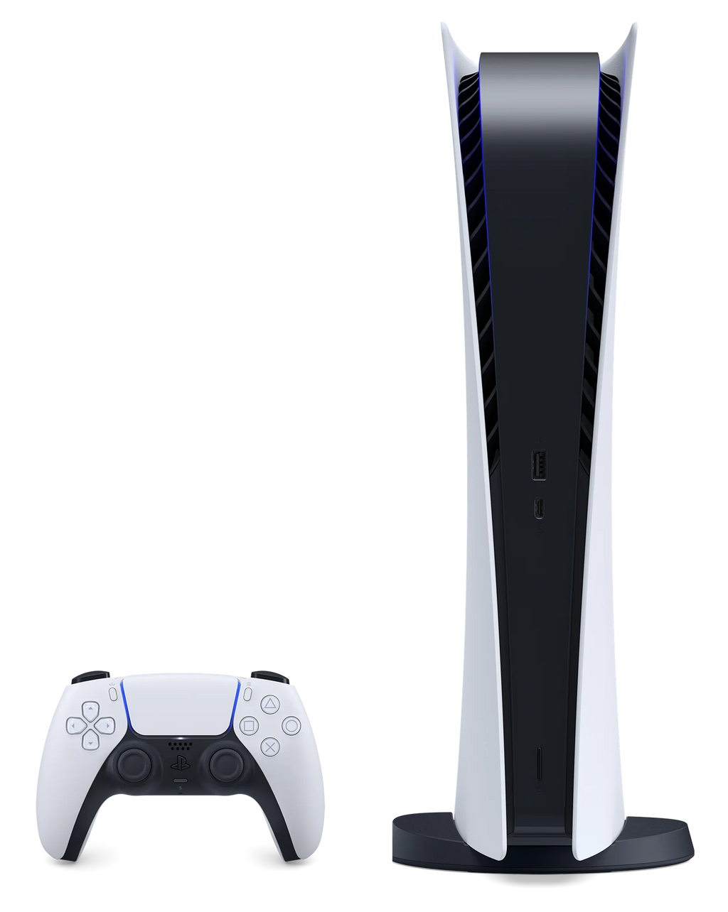 '- PS5 - Version, All Wireless Controller With 5 PS with Console Plus 825GB - Digital Month White Digital PlayStation Membership 3 SSD