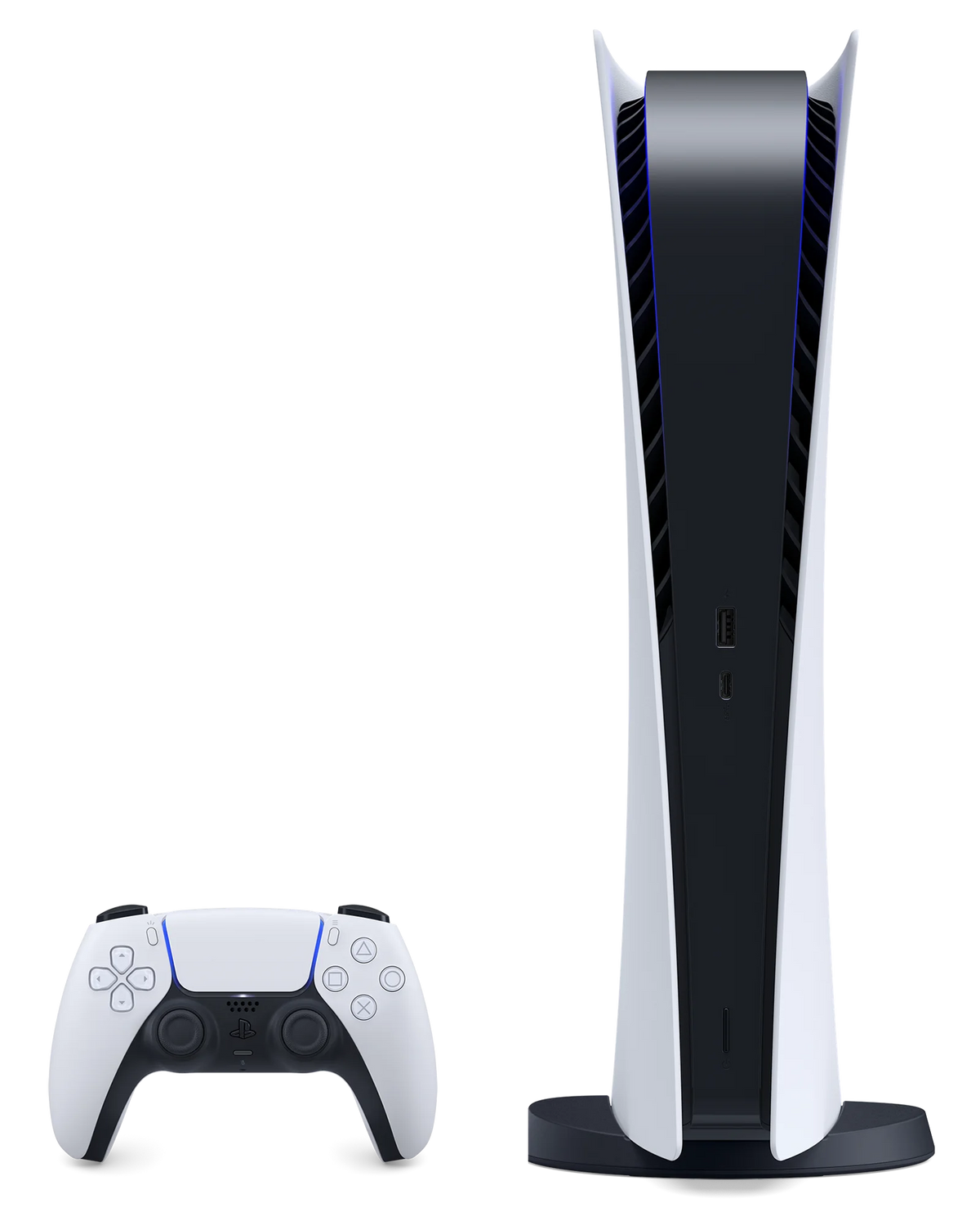 '- PS5 - Version, All Wireless Controller With 5 PS with Console Plus 825GB - Digital Month White Digital PlayStation Membership 3 SSD