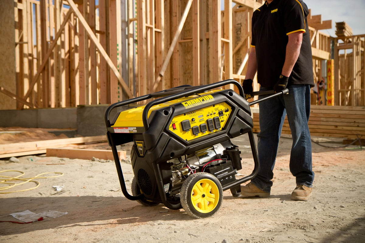 Portable and Generator Start Champion Electric Hook Power Equipment Lift with Watts 15,000/12,000