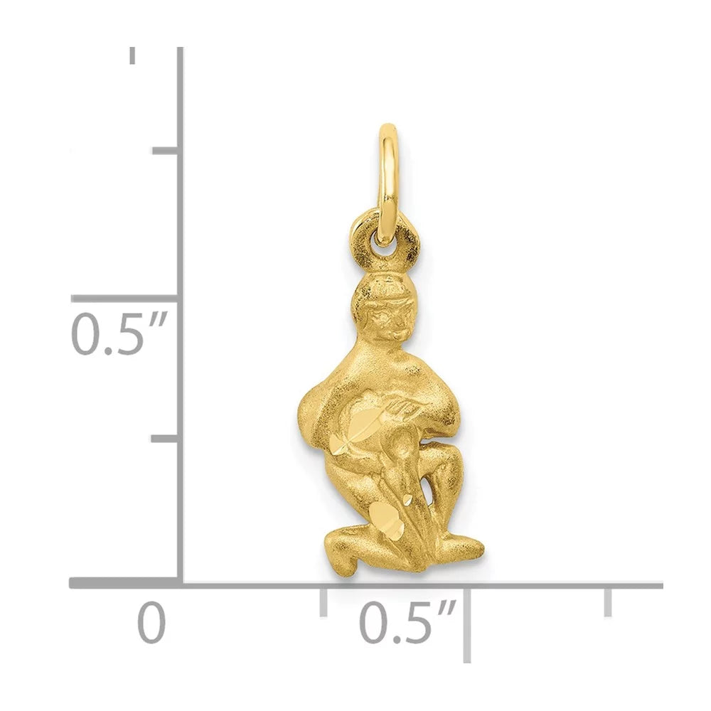 20 10 Charm Yellow mm kt FJC Zodiac 8 Aquarius Gold Finejewelers x