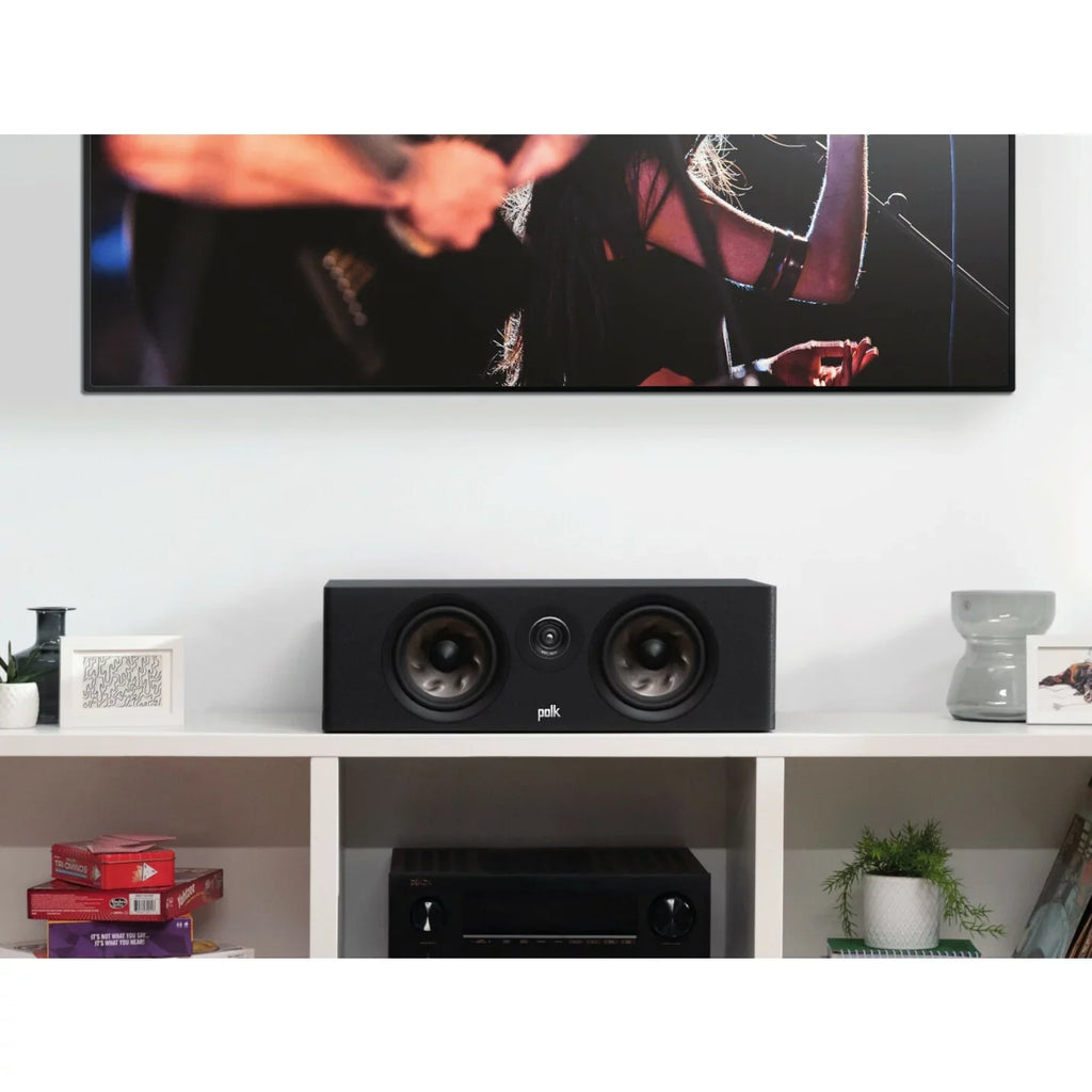 Speaker, W Black Polk RMS, R300 200 Reserve 2-way