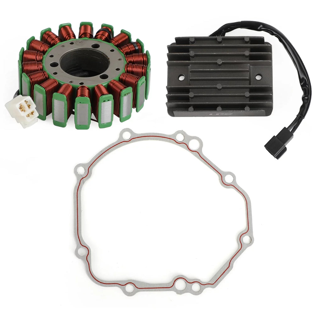 Magneto GSX-R1000 Suzuki GSXR1000 03-04 Rectifier+Gasket Stator+Regulator For