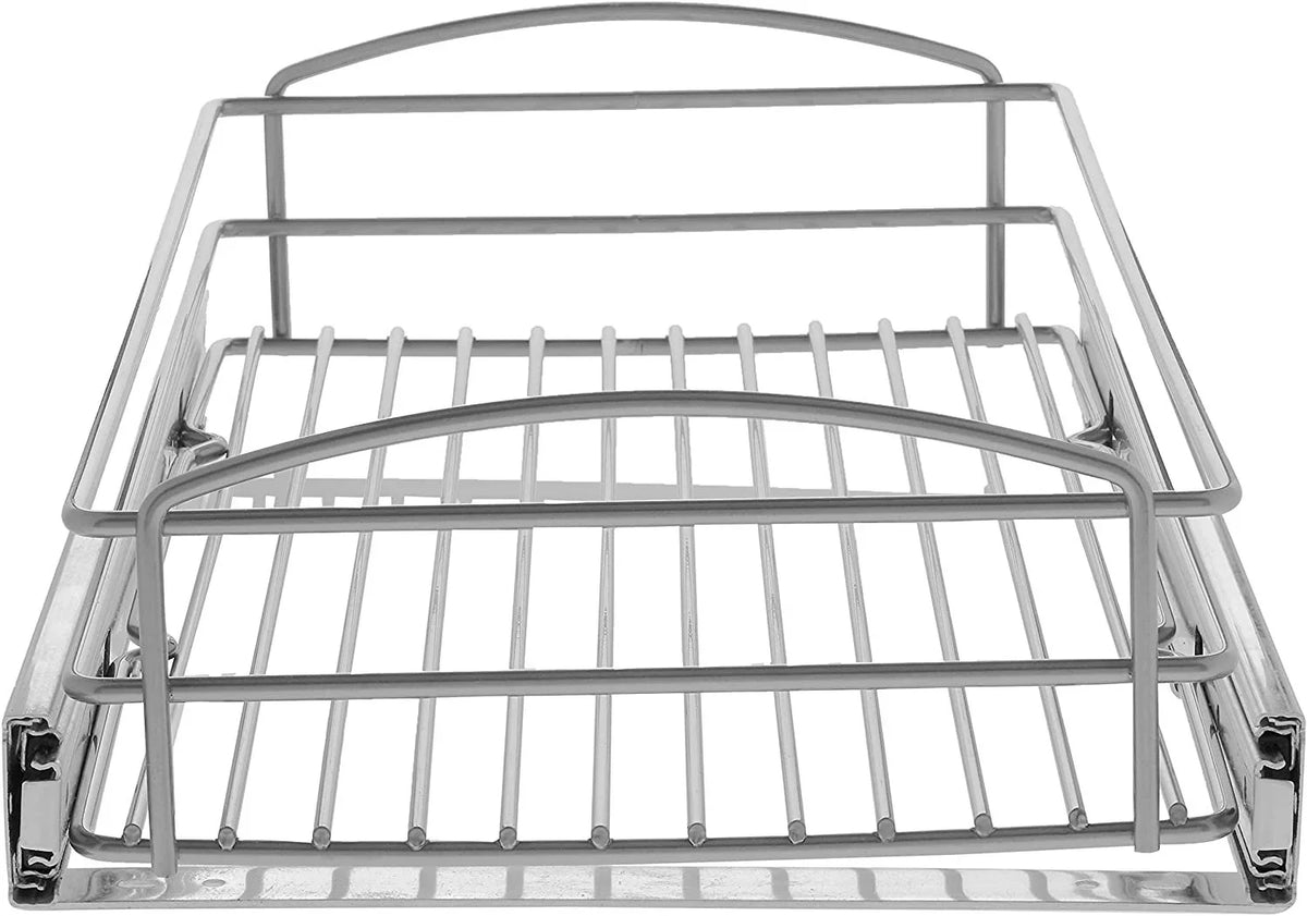 in. Basket D Multi-Use Silver 5 in. RS-MUB-11-FN W 20 Organizer in. 12 Pull-Out Knape Cabinet Vogt & x H in x