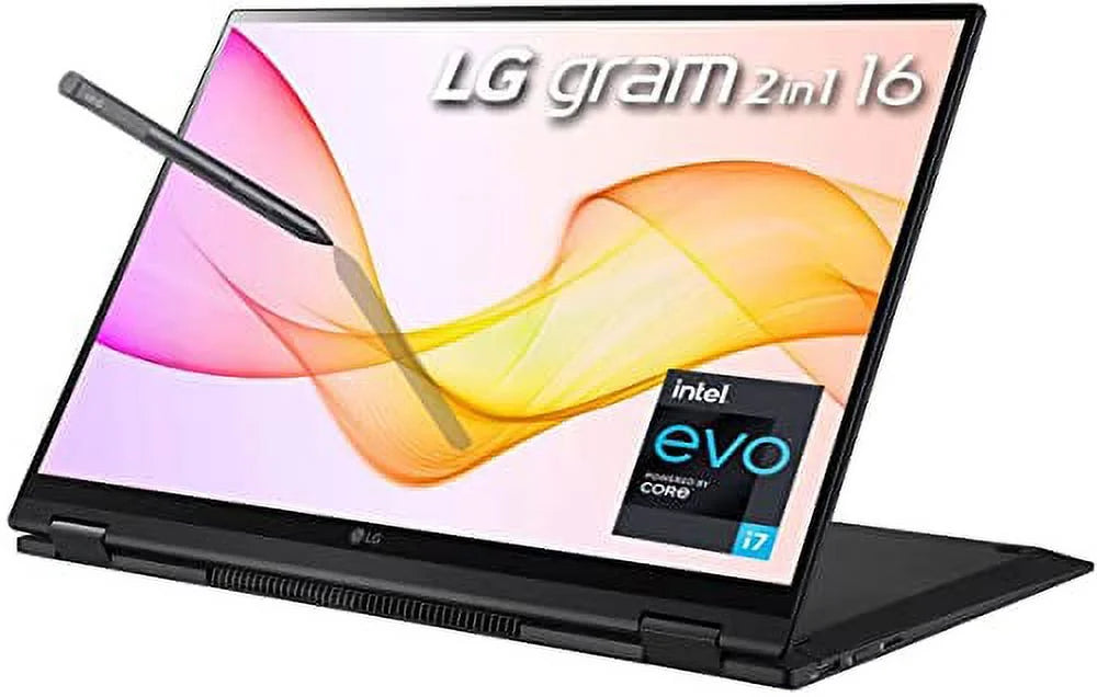 x PCIe Webcam 6, 21 Ultra-Light Laptop, LG SSD) Evo i7-1165G7, (2560 Pen, 16:10 16" gram 4, 1600) WQXGA Stylus Touch | Wi-Fi 2in1 Battery Thunderbolt Life, Fingerprint, (16GB IPS RAM 512GB Hr Display,