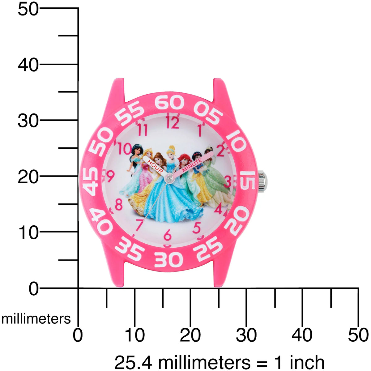 Acrylic Strap Watch Disney Princess Time Girls Pink Teacher