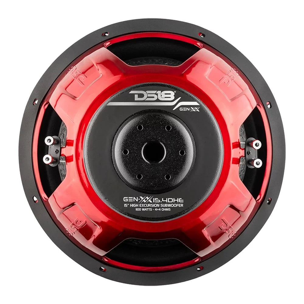 GEN-XX15.4DHE 15" 4-Ohm Coil High 1200 W Voice DS18 Subwoofer Excursion Dual