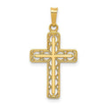 Cross Filigree Pendant 14K Polished