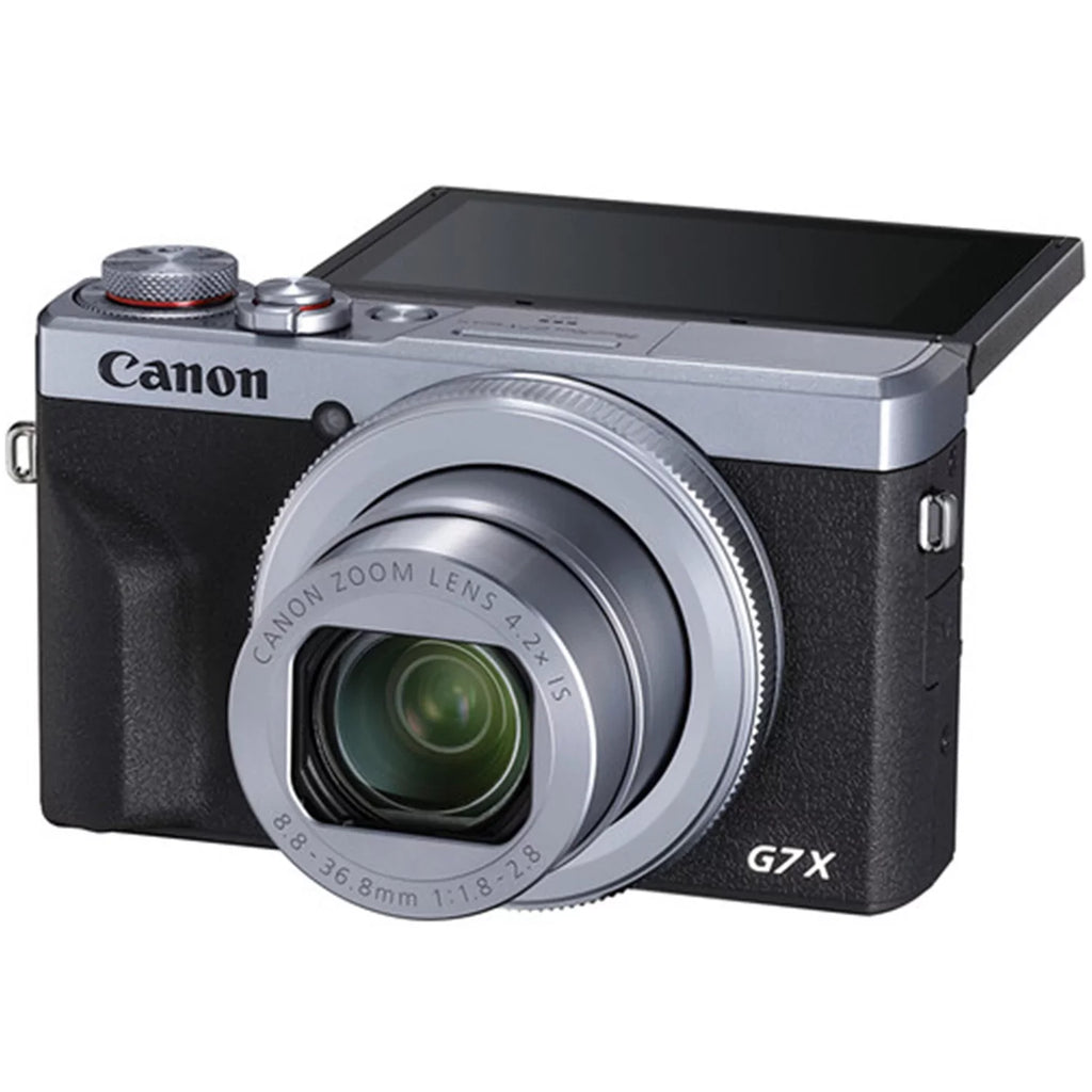 G7 with Canon Case SanDisk Card PowerShot + Professional Bundle + Mark Digital Memory Camera (Silver) 2 Pieces Tripod ZeeTech III + X 64GB
