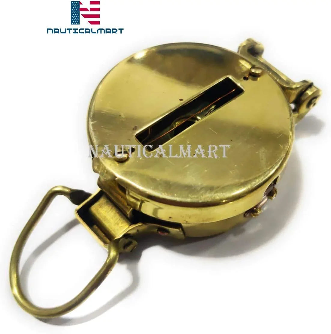Pocket Classic Outdoor Travelling Style Equipment, Military Camping Fashioned Navigational Old Camping Brass Compass