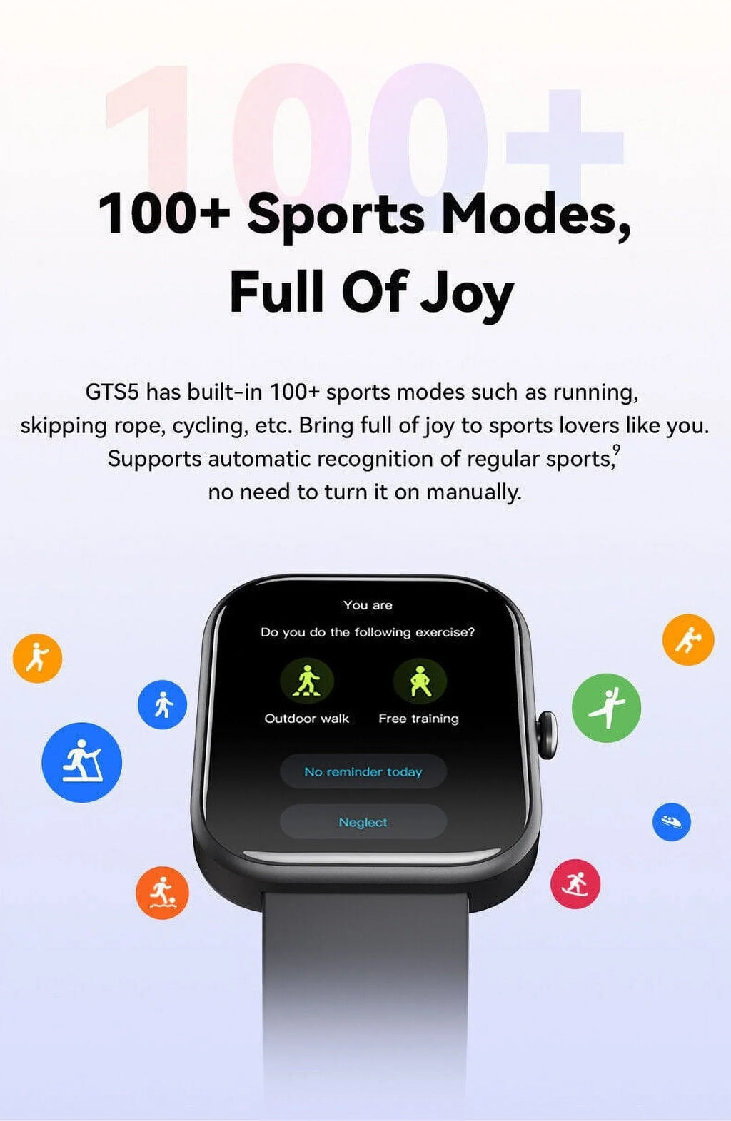 iOS GTS5 Fitness Smart Pressure Women Tracker for Blood Black and Watch Men Android