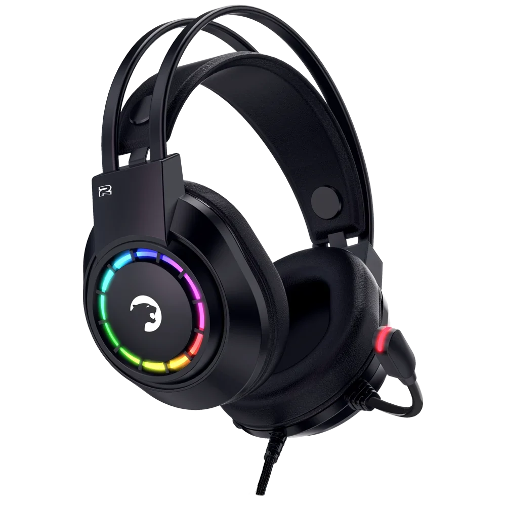 '- Black Virtual with Wired Sound, PS4, Noise Gaming 50MM for Audio, Headphones Mic 7.1 360 GAMEPOWER PC, Spatial Led Design, USB Drivers, Surround Voldon Comfort Headset Cancelling Playstation, PS5,