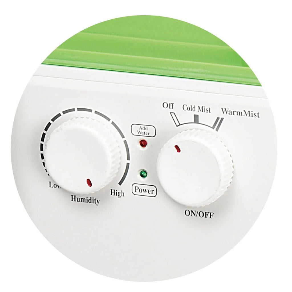 with ION Mist Filter, White Dual Exchange Humidifier Sunpentown