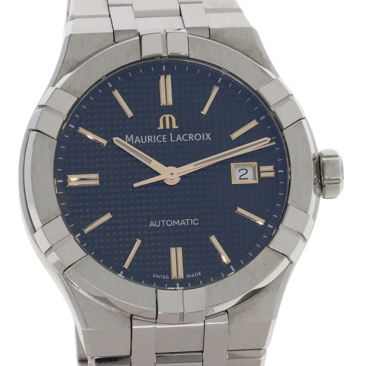 Automatic Pre-Owned Lacroix Men's MAURICE Aikon (Good) Steel/SS Watch Stainless AI6008 LACROIX Maurice