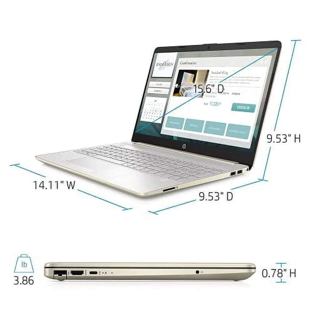 Iris Xe i5-1135G7 RAM 15.6" 2022 Keyboard FHD 256GB 11th Gold Laptop w/RE WiFi Backlit AC Windows Accessories 4-Core SSD USB-C Graphics BT Webcam NVMe HDMI Pro Intel 8GB RJ45 DDR4 Intel HP PC 11