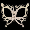 Accessories Halloween for Butterfly Masquerade Women Face Crystal Mask Rhinestone