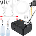 Makeup Dual-action w/ with Tattoo Feed Airbrushing Airbrush VEVOR Airbrushes, Airbrush System Kit Art Set Cookie Compressor, Portable Multi-purpose Kit, Gravity Nail