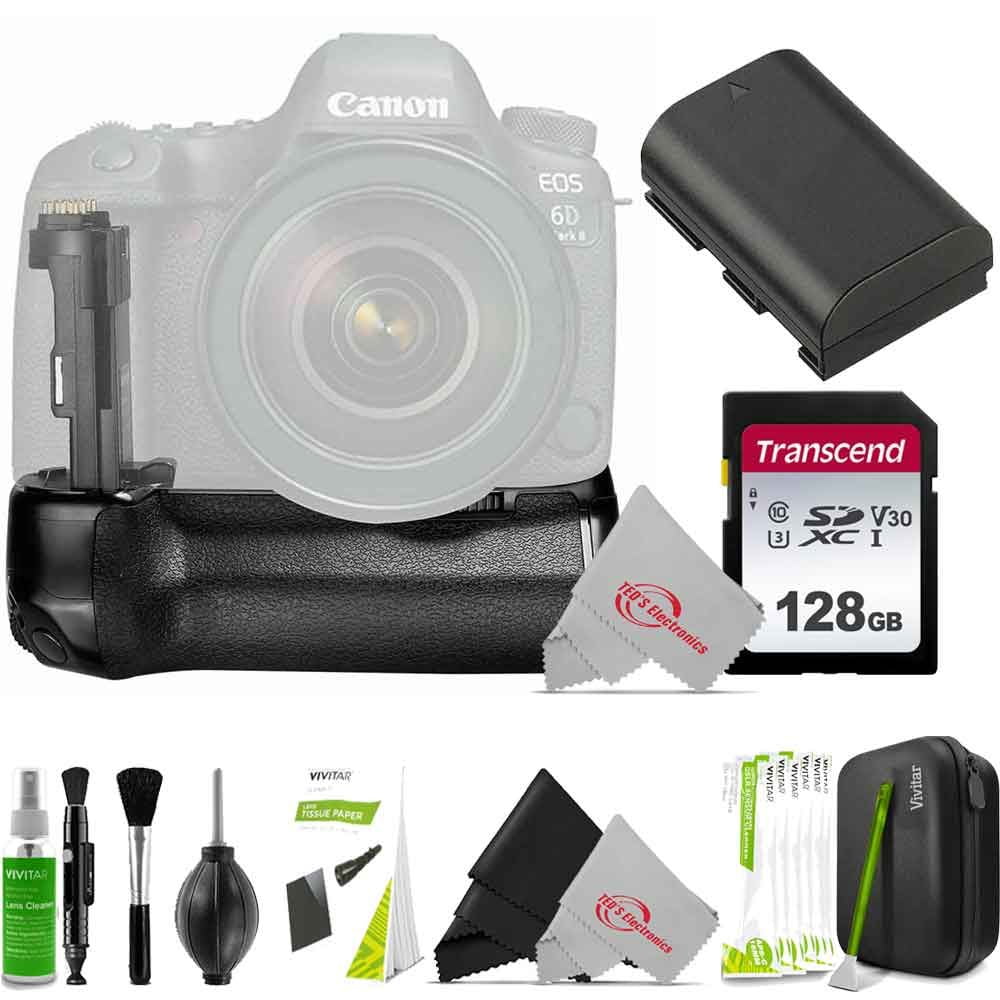 SLR Vivitar Canon MII 6D and Kit for Power Battery with Battery LP-E6 Grip Camera Accessory Digital