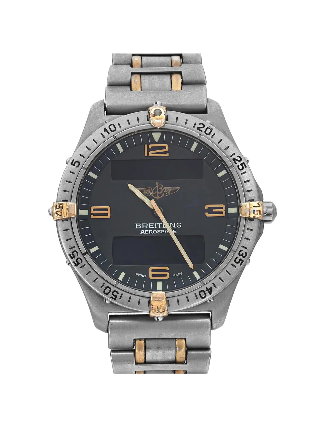 F56062 Breitling Pre-owned (Good) Titanium Mens 40mm Aerospace Watch