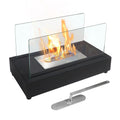 x 7.1'' Metal 8''H Bio x Ethanol Outdoor Flame Guard Skypatio Fireplace 13.98''L Tabletop Ventless with W