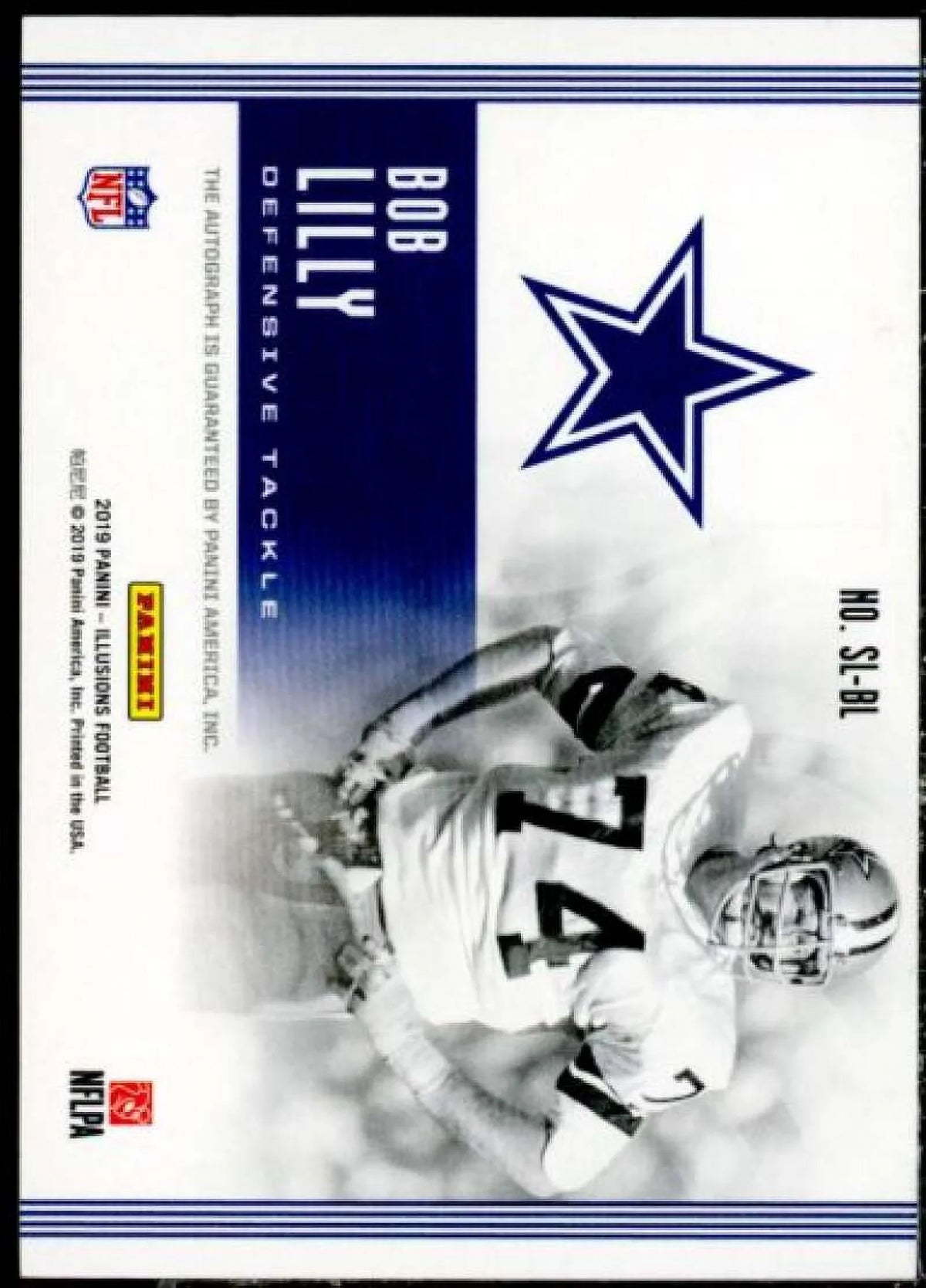 Lilly Autographs Legends #18 Stadium Card Panini 2019 Bob Illusions