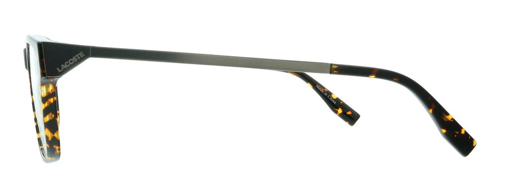 Eyeglasses Havana Lacoste 220 mens Dark Modified L2867 for Rectangle