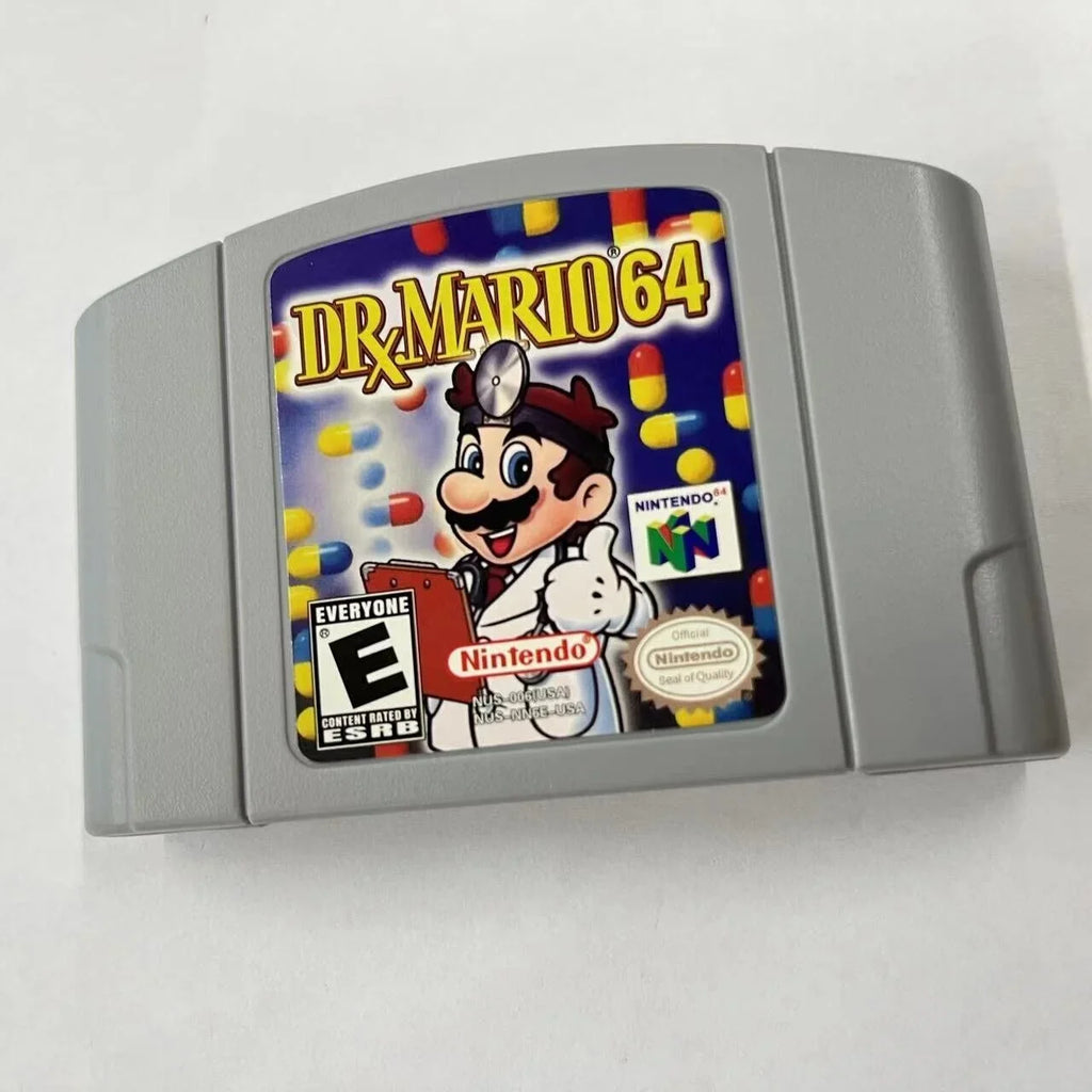 Mario Console - Video Game Nintendo Cassette version Dr. Card U.S.A. for 64 N64