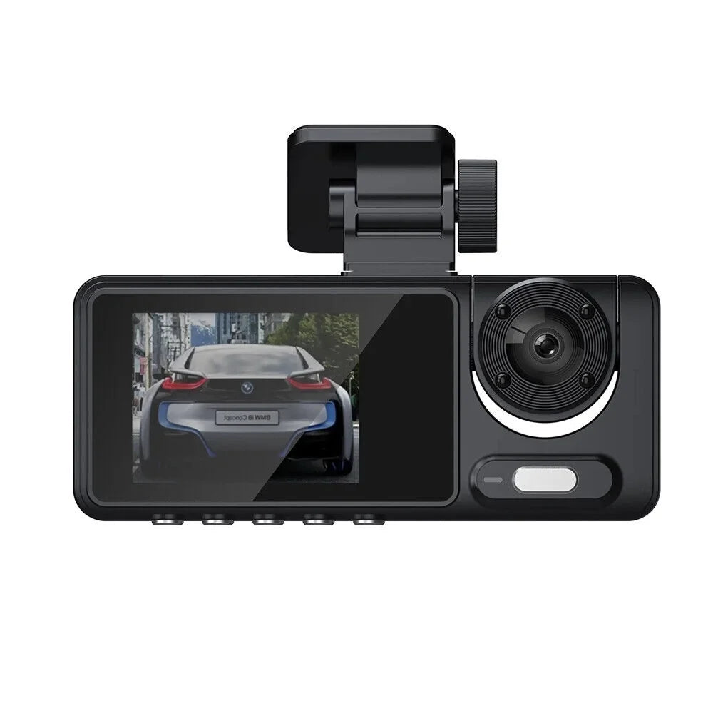 HD G-sensor Dash Front/Rear/Inside 1080P Recorder Video Car Lens Dual Cam Camera G·PEH