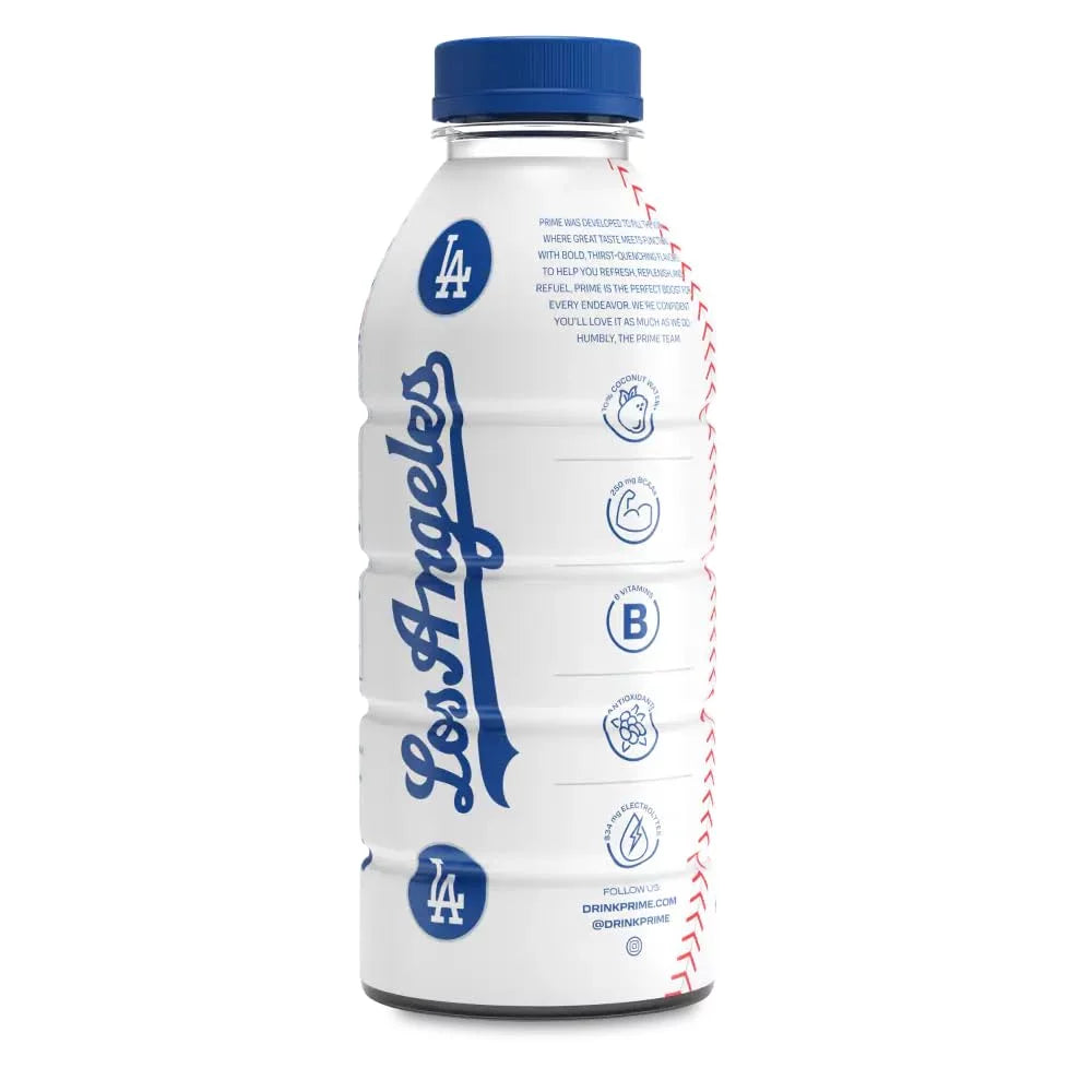 Edition Of PRIME Sugar Hydration | | Drinks 12 | 2g | BCAAs Vitamins B Electrolyte Antioxidants Ultimate Fluid | for Enhanced Ounce | | | Sports Dodgers 250mg Limited 16.9