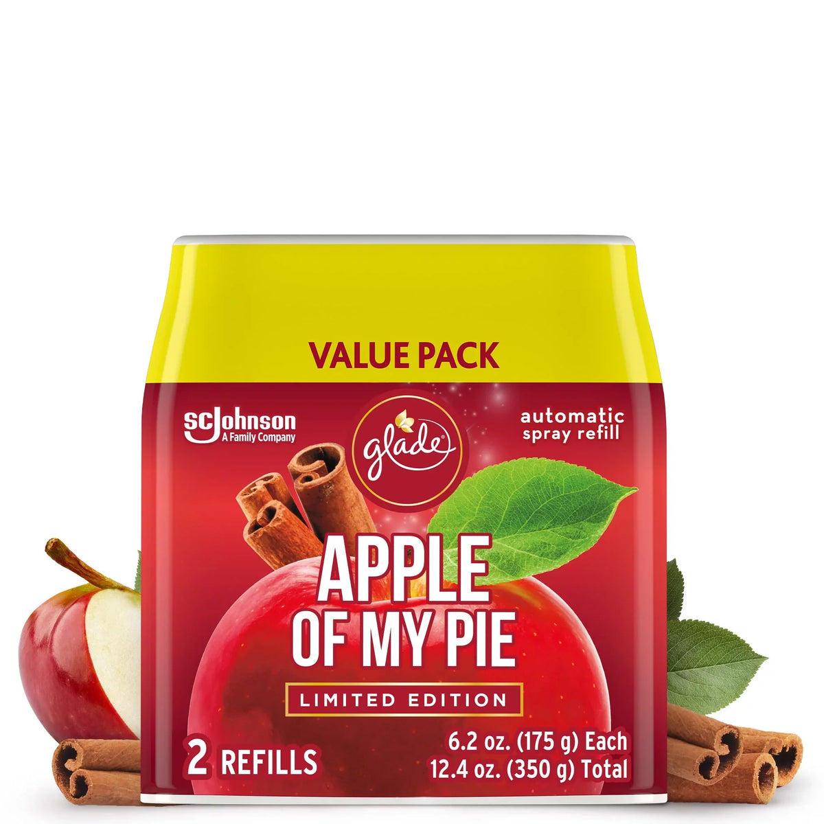 Bathroom, Count Of And 2 Oz, Freshener Spray Refill, Home My Glade Air For Apple 6.2 Pie, Automatic