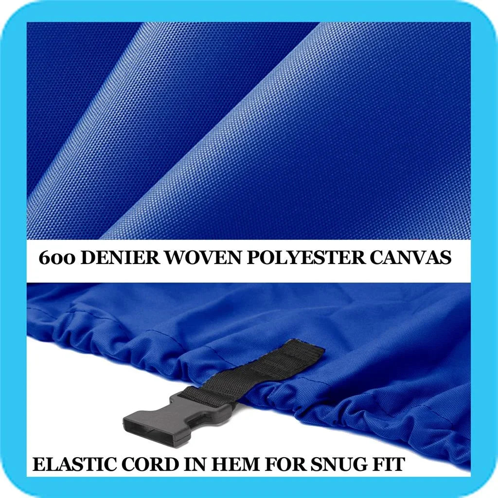 Length, for BLUE, GREAT and BOAT Compatible COVER to up QUALITY Tri-Hull Aluminum V-Hull Boat 16'-17' Bowrider and Beam Bass 90" width