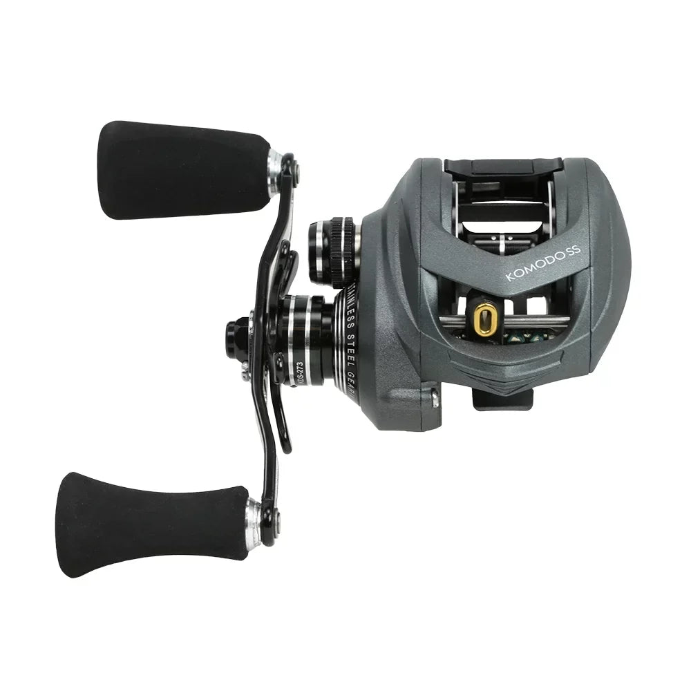 Komodo Left Fishing Lowprofile SS Baitcast Ratio 200-Size Reel Okuma 7.3:1 Handed