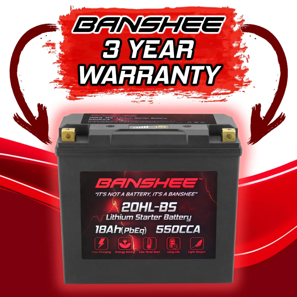 3D Motorsports LiFePO4 Battery 2005 with Banshee Sea-Doo to Compatible YTX20L-BS RFI 2005