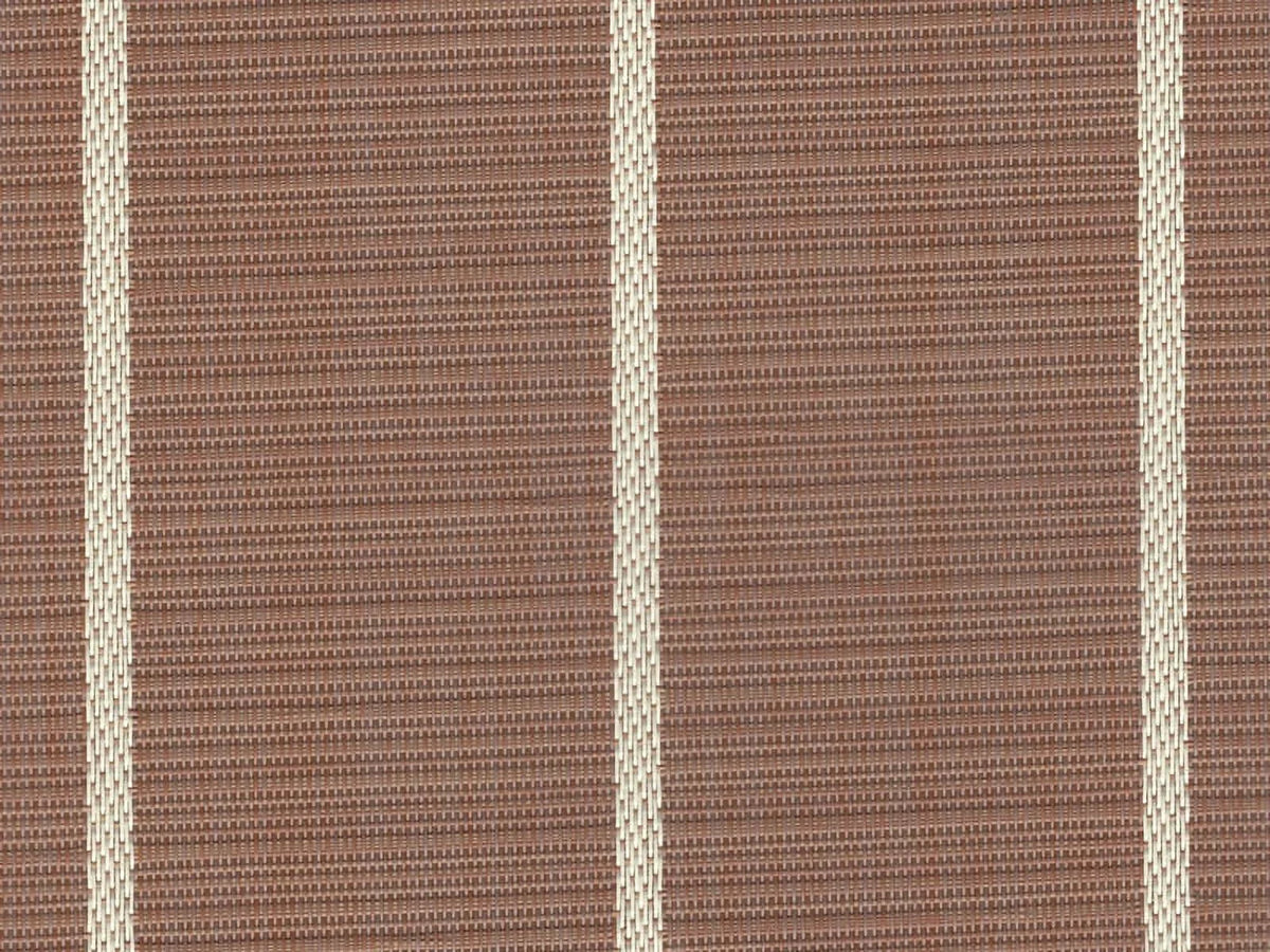 Padding 8.5'x25' Teak w/ 307 - Marine White Woven Flooring Stripes Vinyl / -