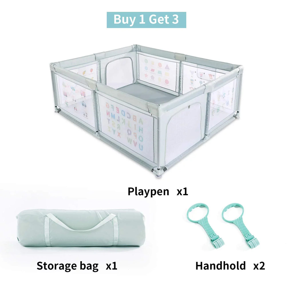 Baby with Pull inch 59*70*27 Nordmiex for Playpen Yard Two Baby Play Safety Rings,