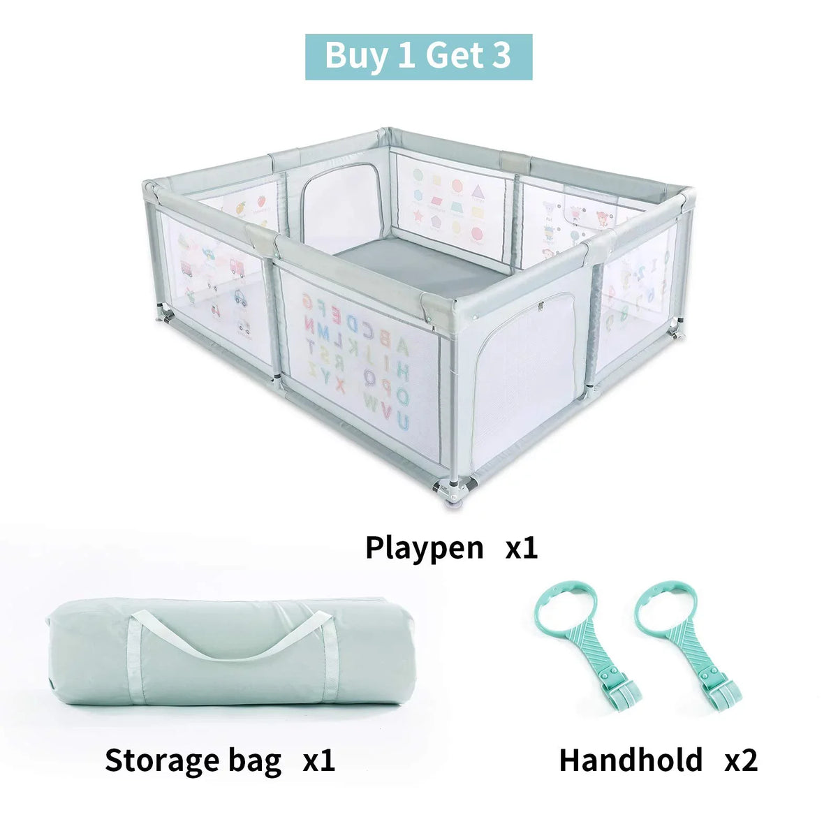 Baby with Pull inch 59*70*27 Nordmiex for Playpen Yard Two Baby Play Safety Rings,