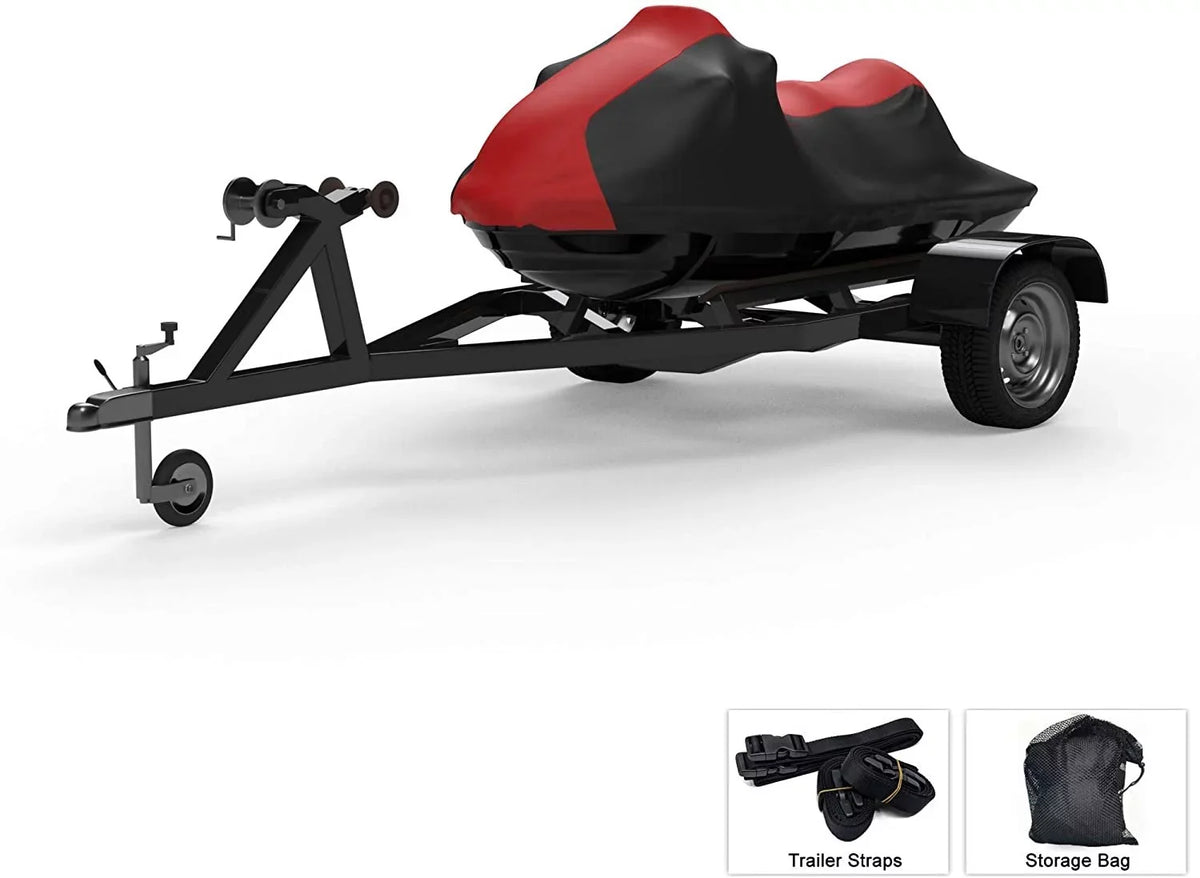Rays, Rain, Ski Bag from Protects Straps Weather - and Includes - for More! Trailer Weatherproof Covers RED/Black Yamaha All - Trailerable - 2021 Color VX-C and Jet Sun, UV Storage